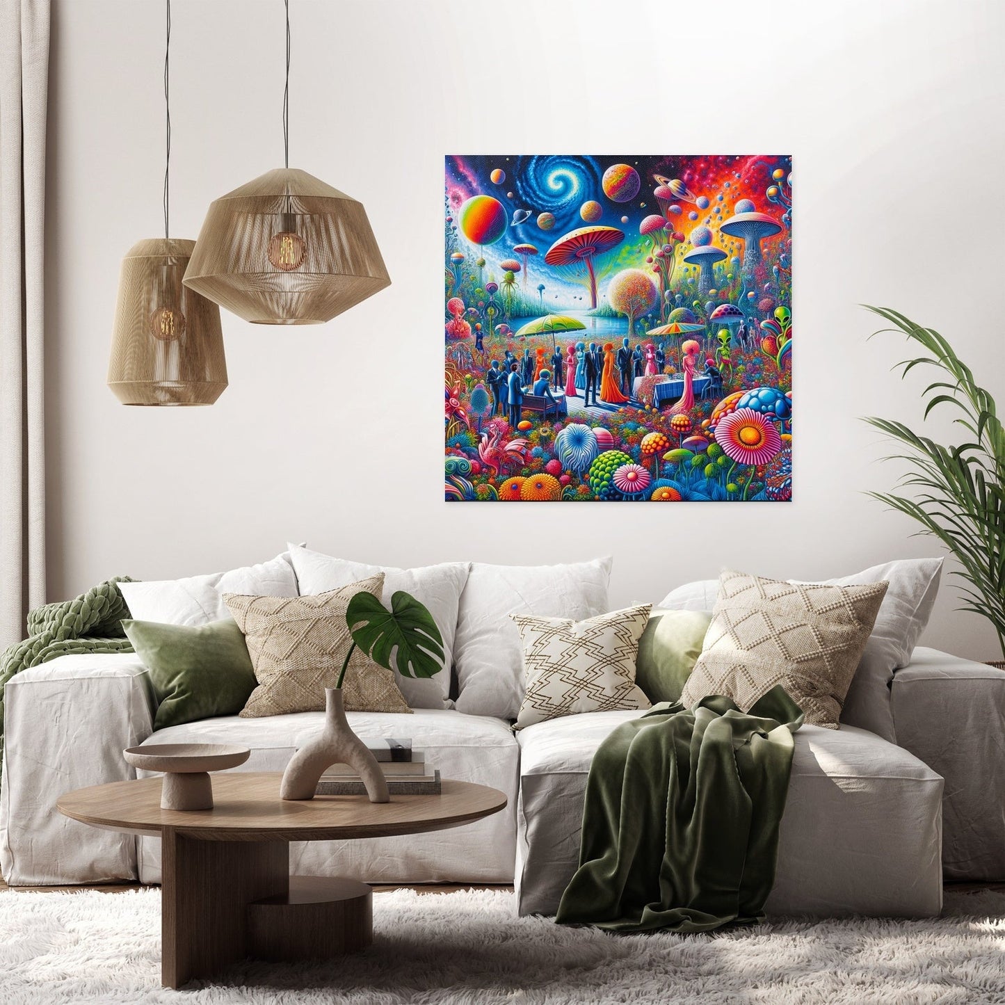 Galactic Garden Gala Canvas
