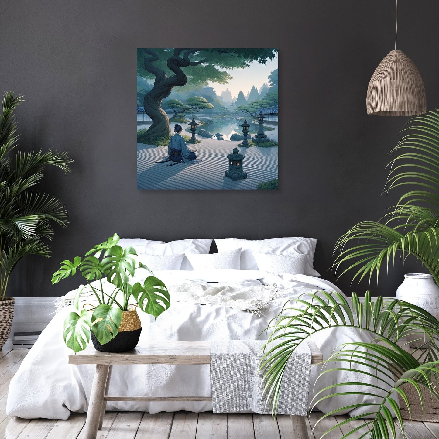Samurai Serenity Canvas