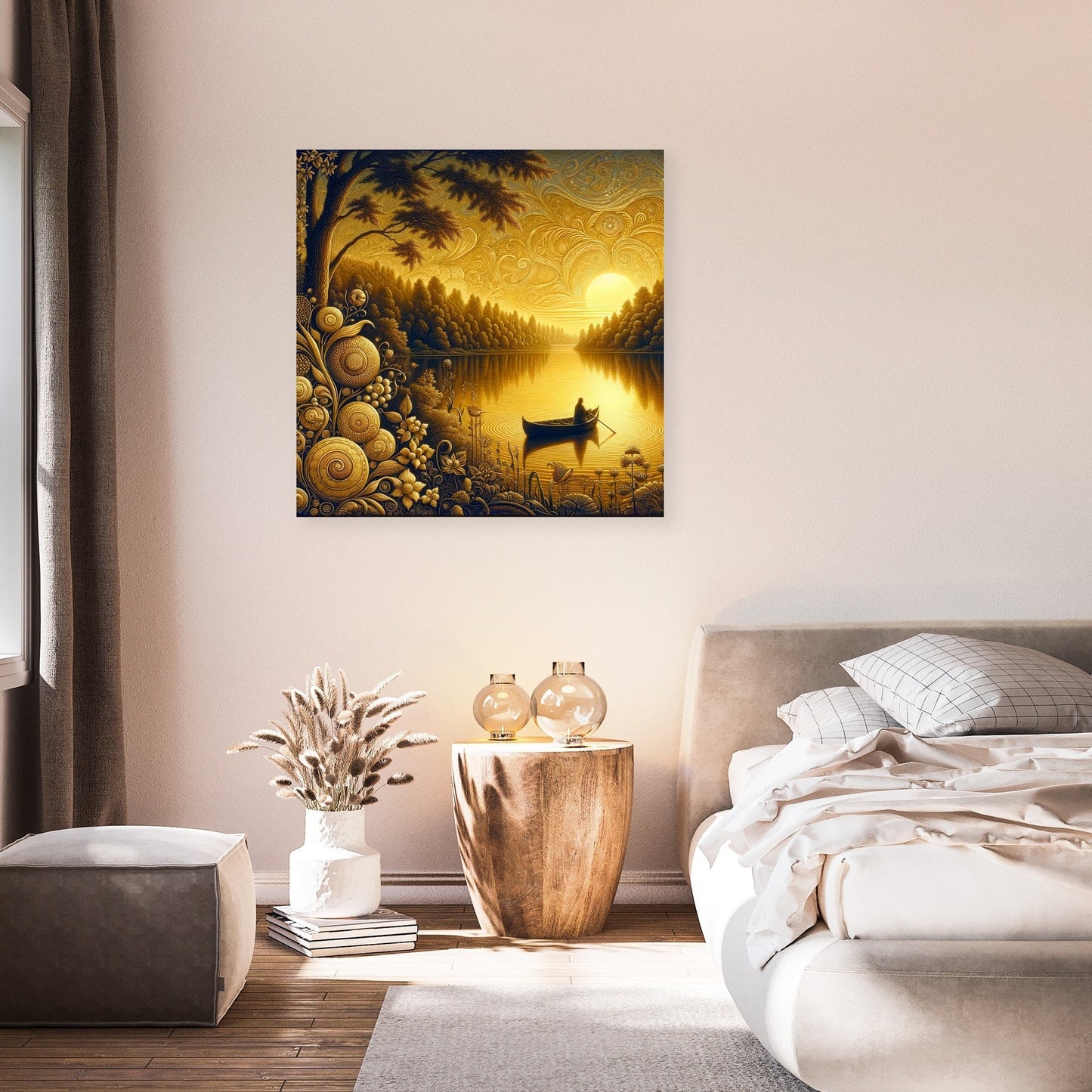 Twilight Serenity Lakeside Canvas