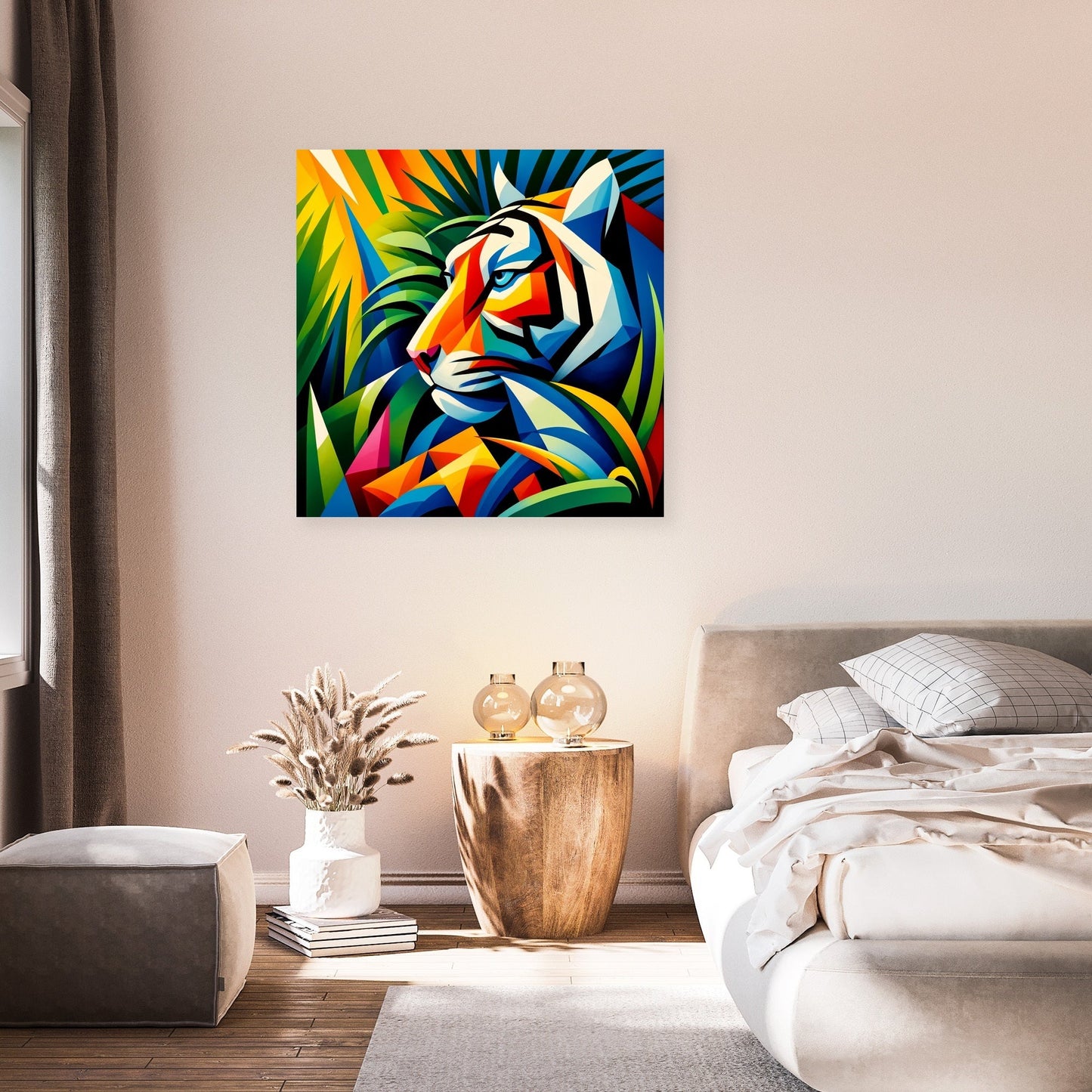 Modern Jungle Tiger Canvas