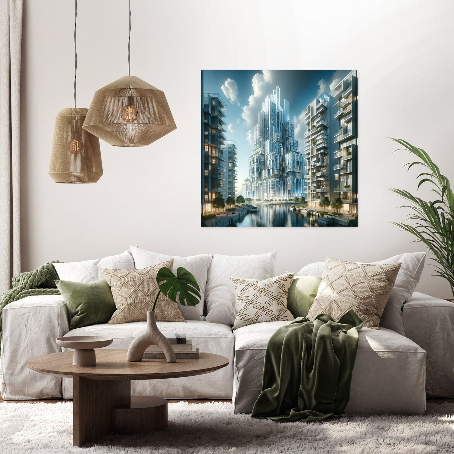 Future Skyline Canvas