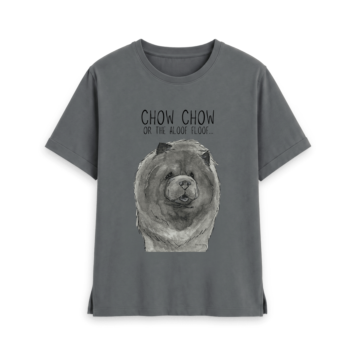 Stylish & Comfy: Blue Chow Chow Women's Relaxed Fit T-Shirt – The Perfect Fit for Dog Lovers!