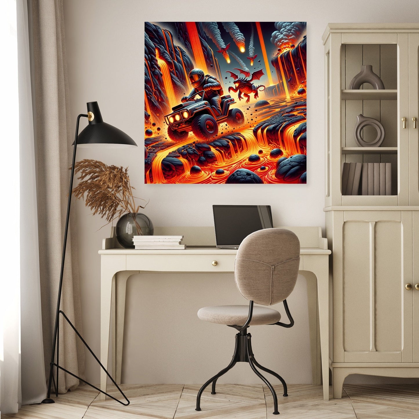 Volcanic Velocity Canvas