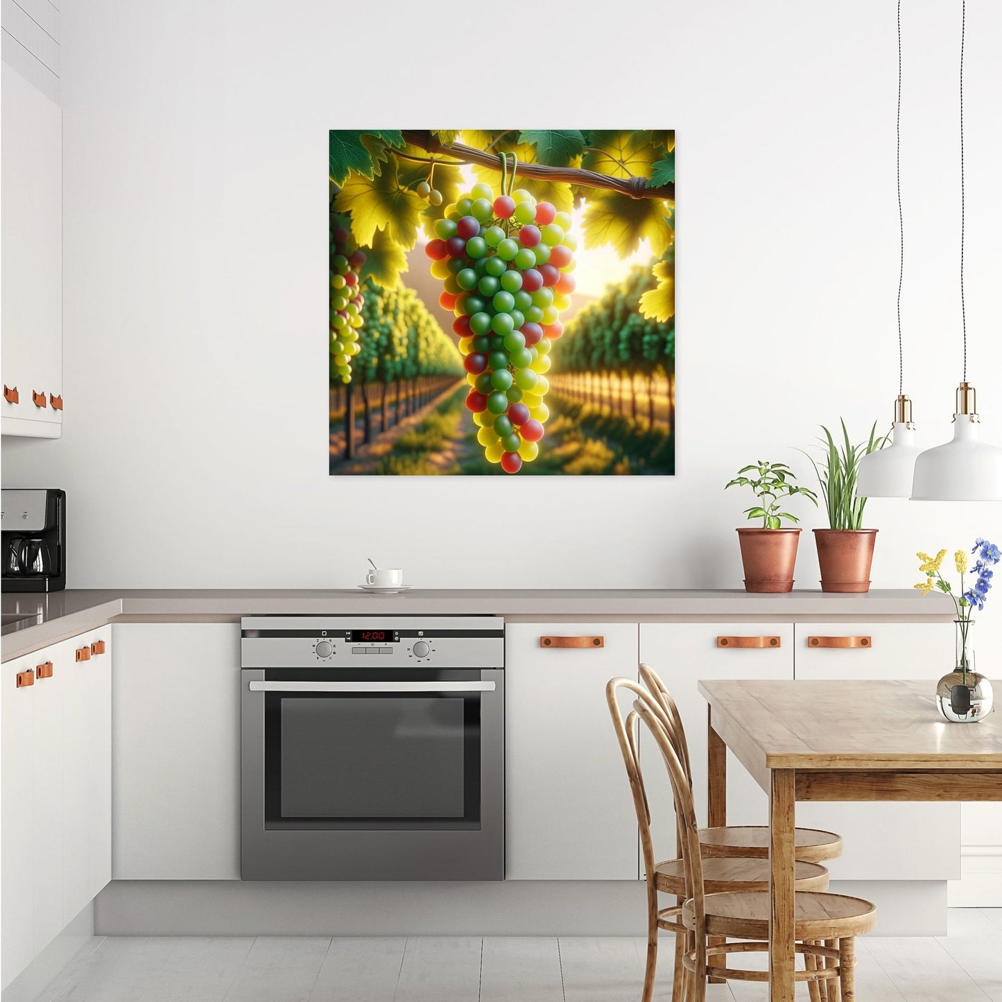 Golden Hour Grapes Canvas