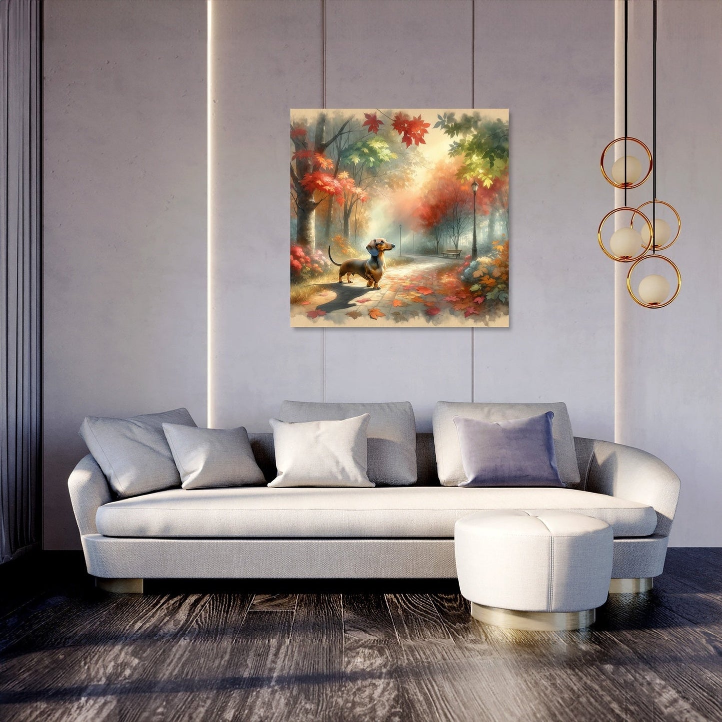 Autumn Stroll Canvas