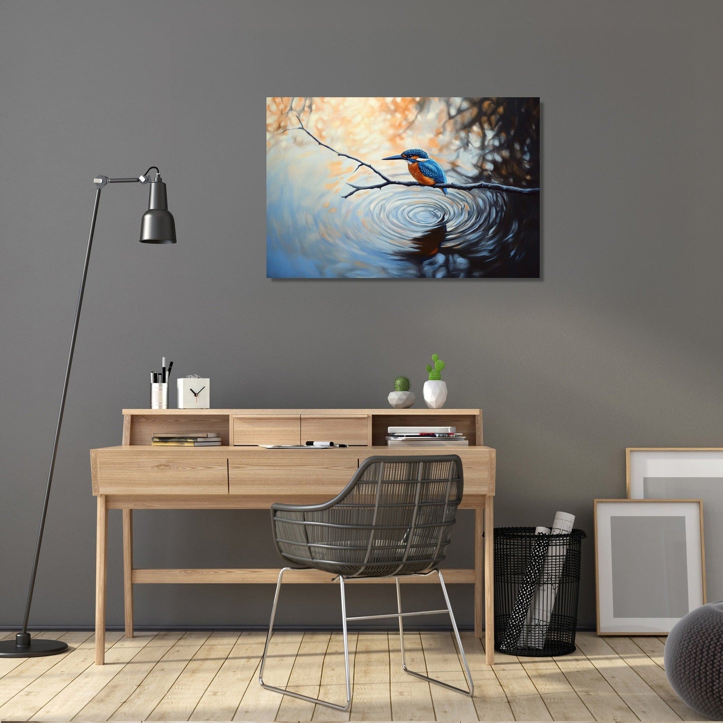 Kingfisher Dawn Canvas