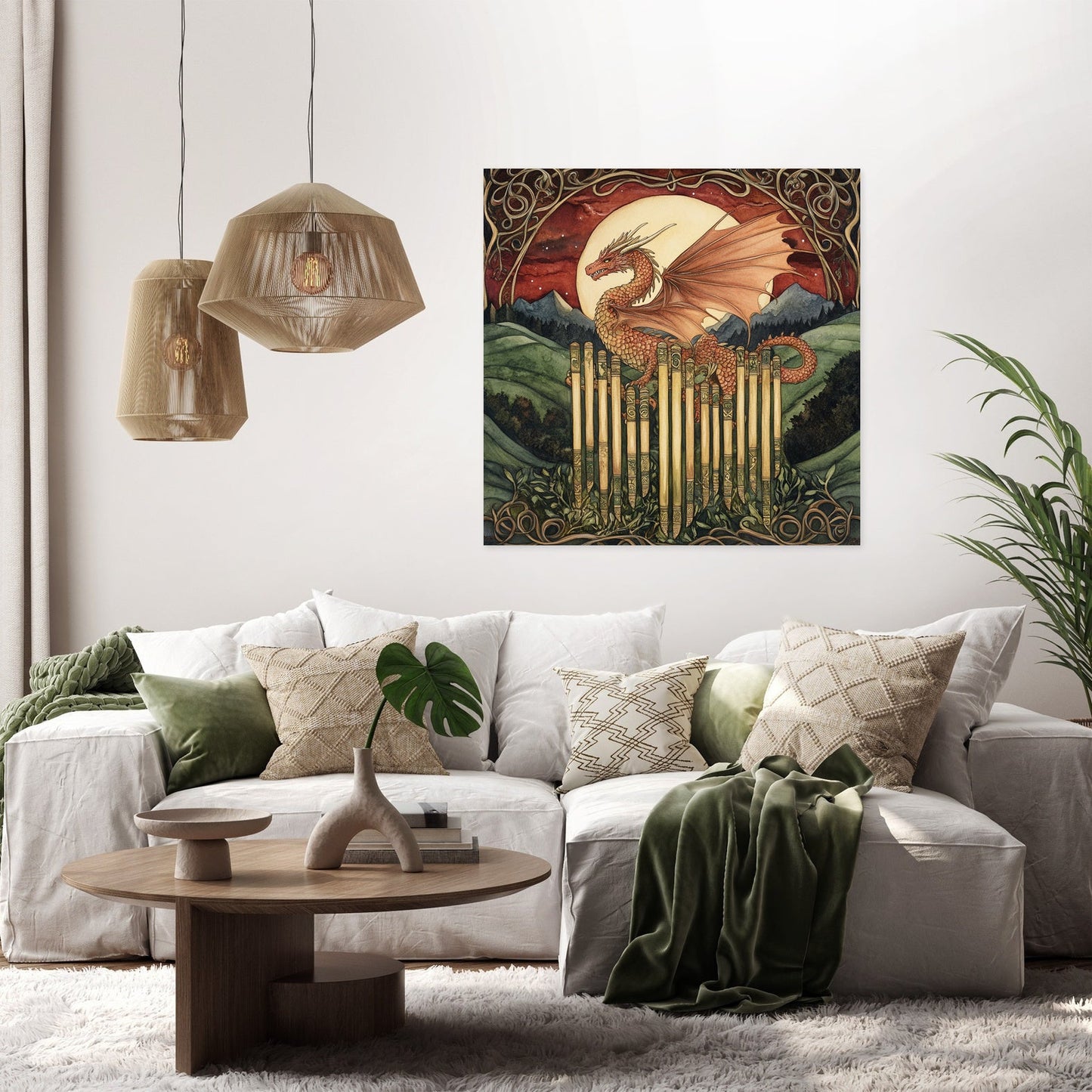 Welsh Dragon Harmony Canvas