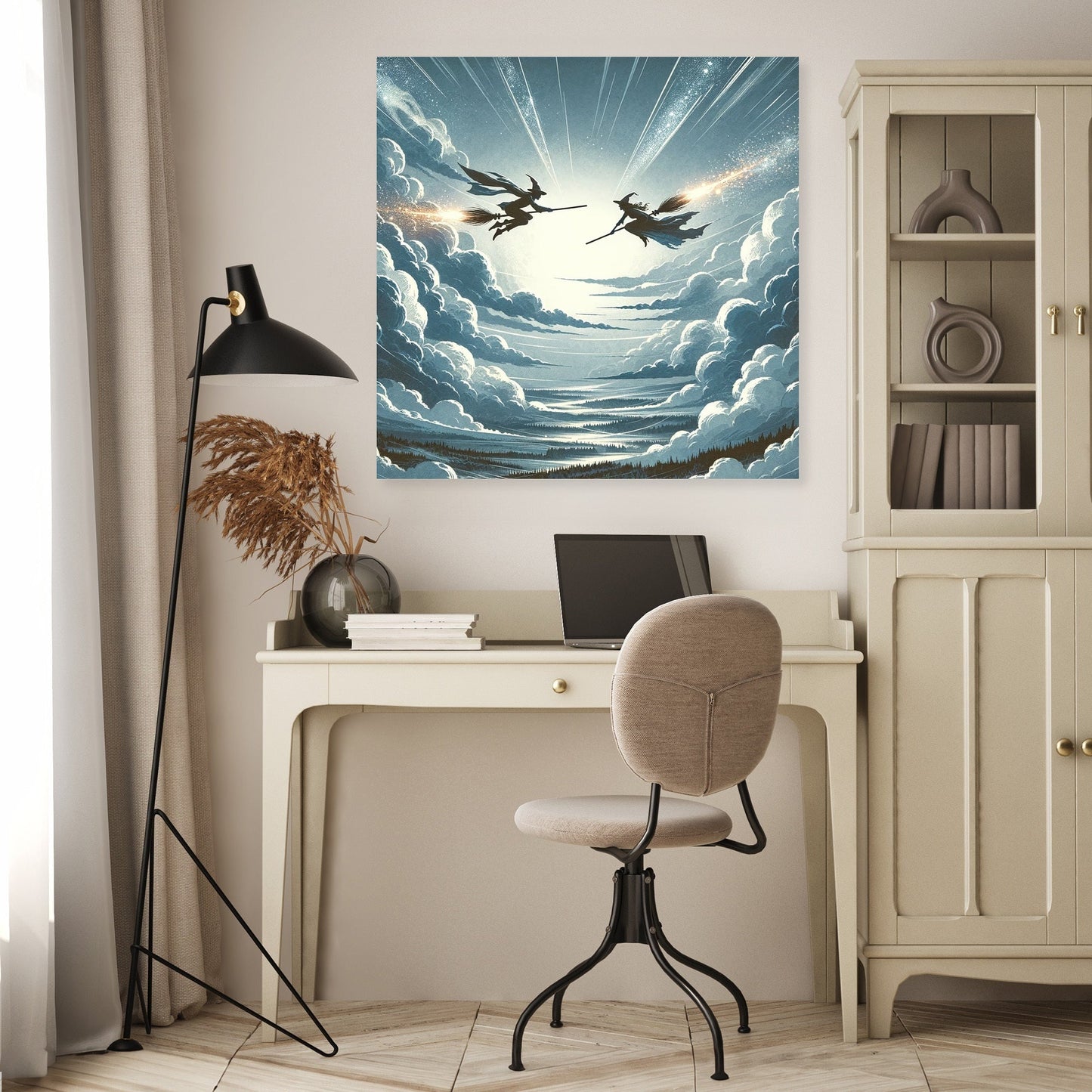 Aerial Duel Canvas