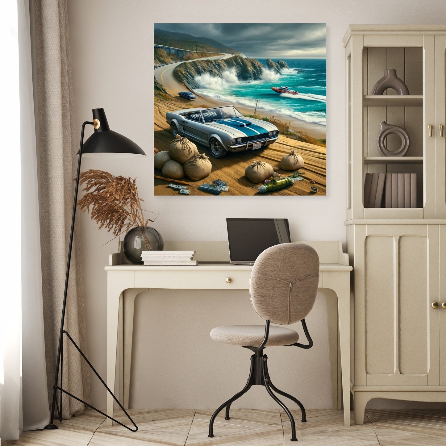 Coastal Heist Getaway Canvas