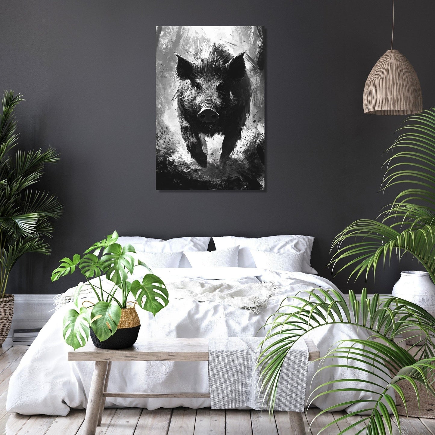 Untamed Boar Canvas