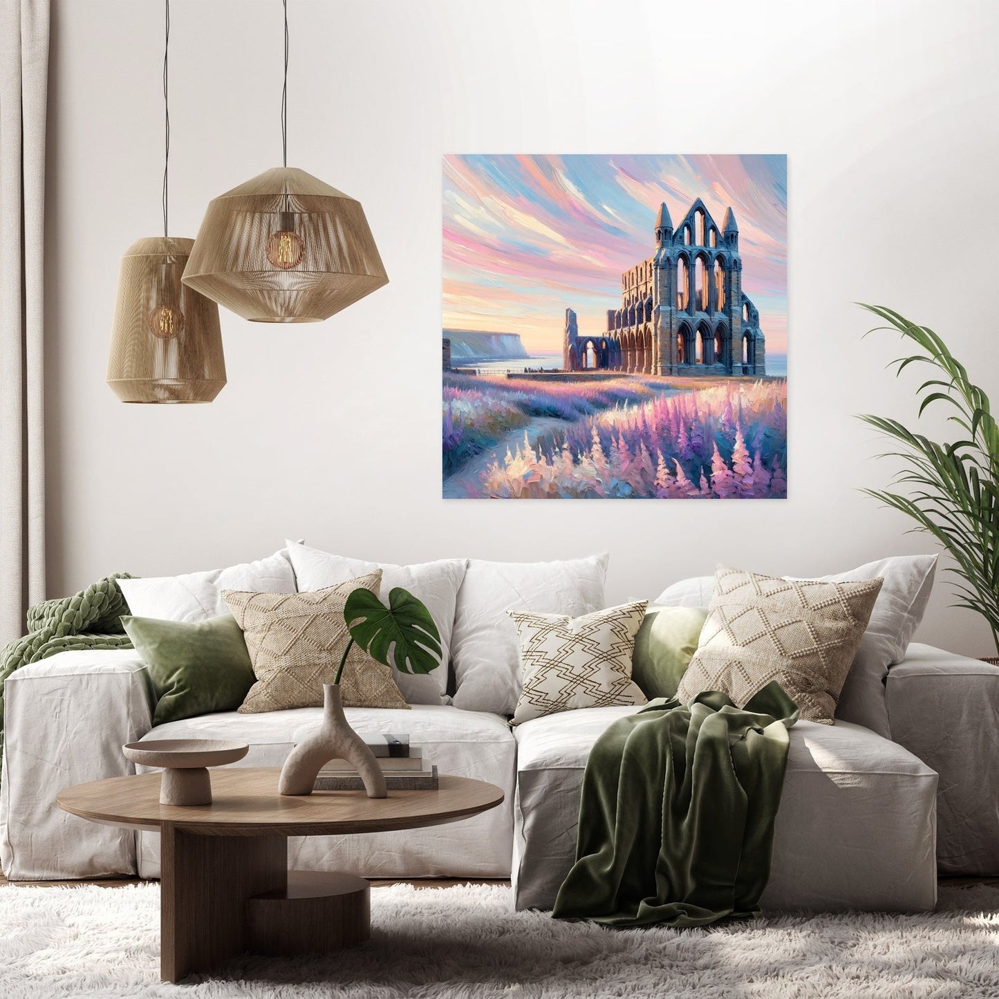 Whitby Abbey Sunrise Canvas