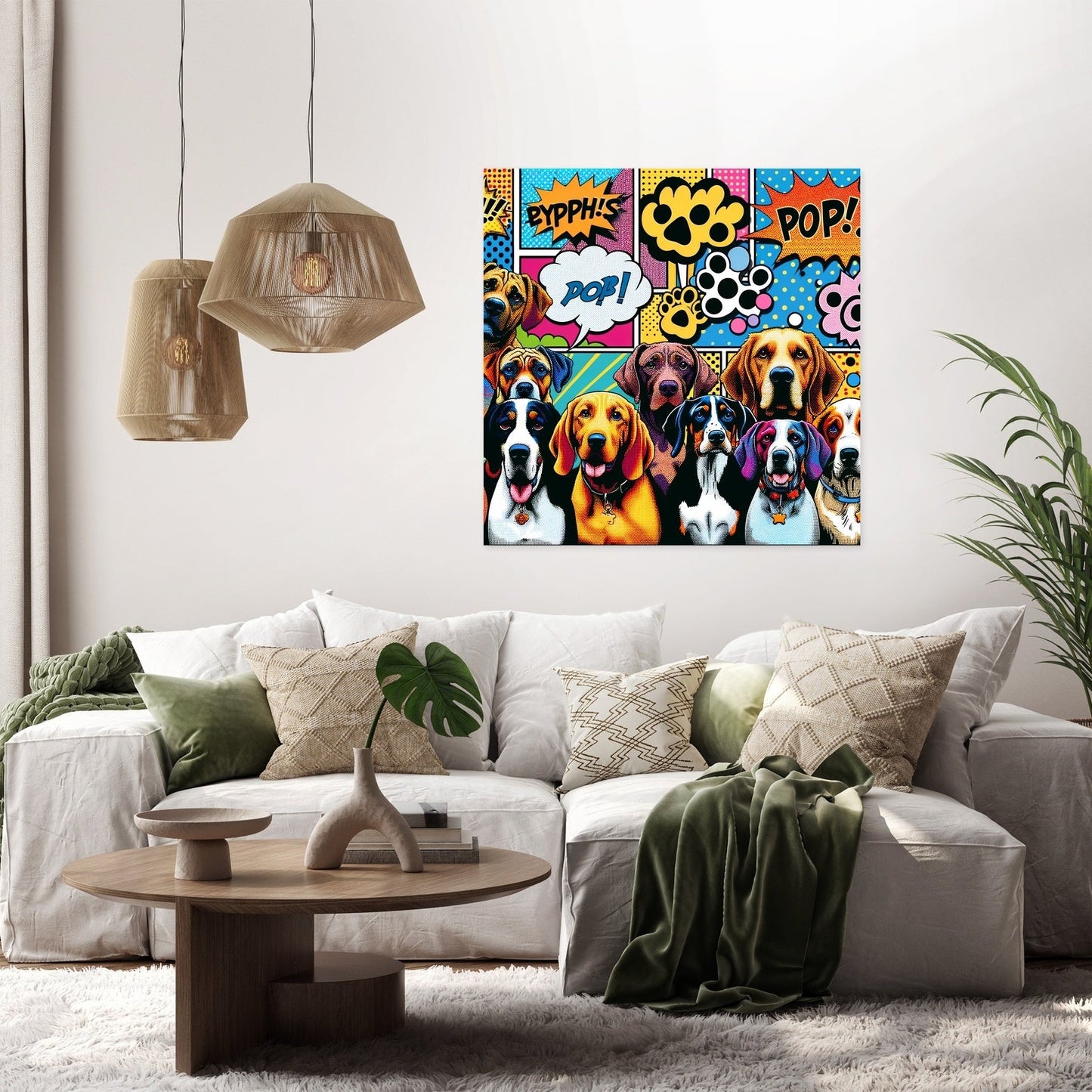 Pop Paws Parade Canvas