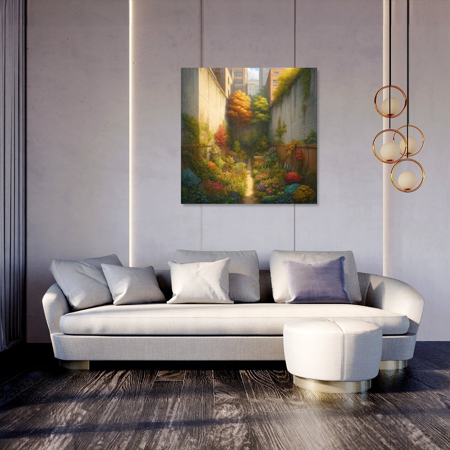 Hidden Autumn Garden Canvas