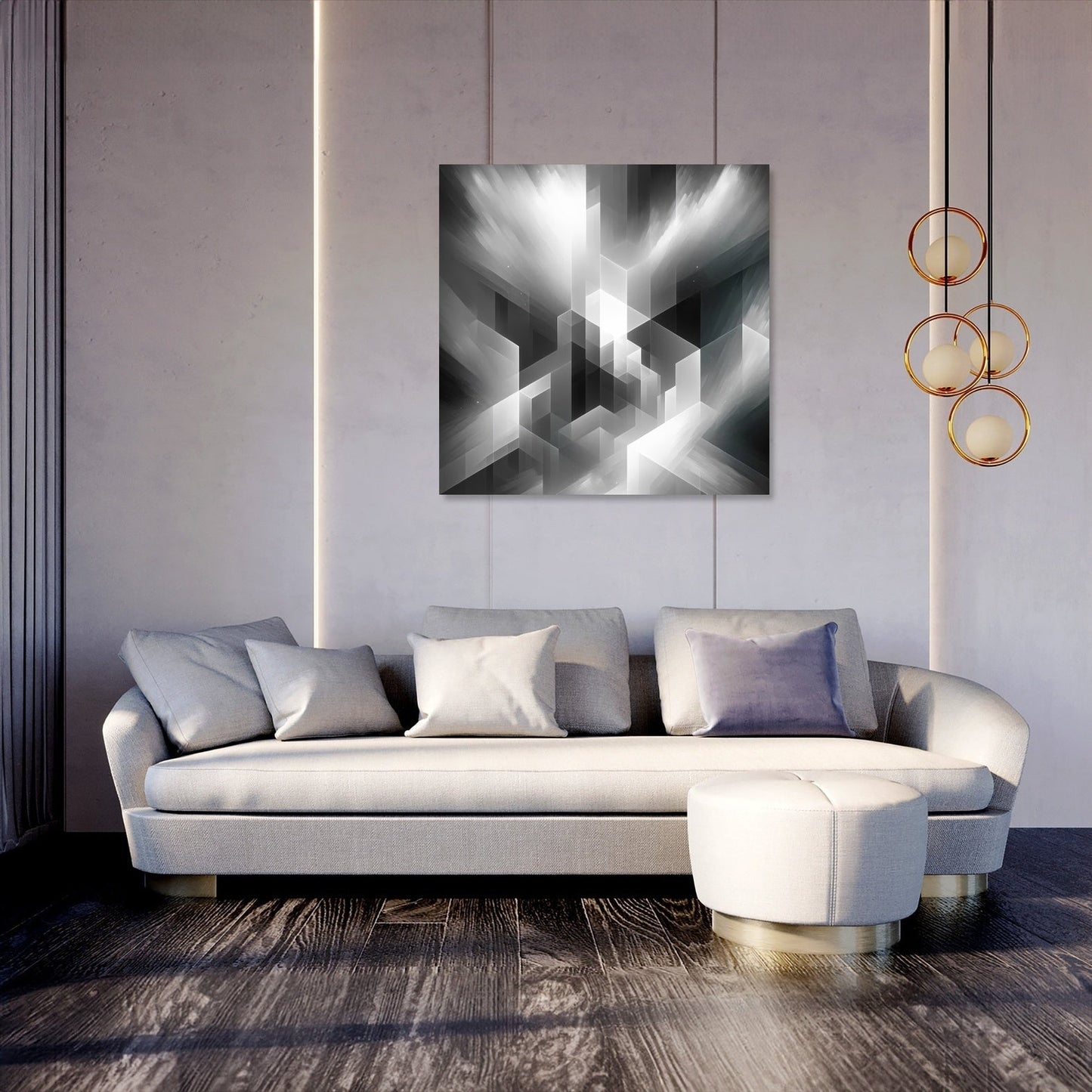 Monochrome Mystique Canvas