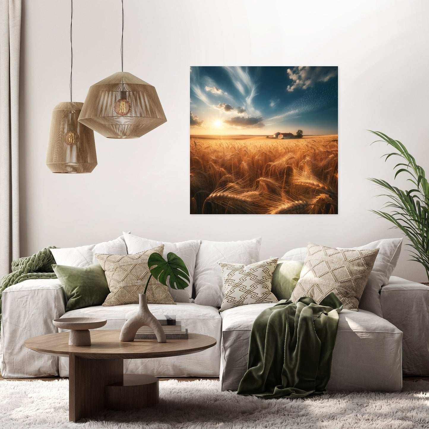 Golden Wheat Fields Canvas