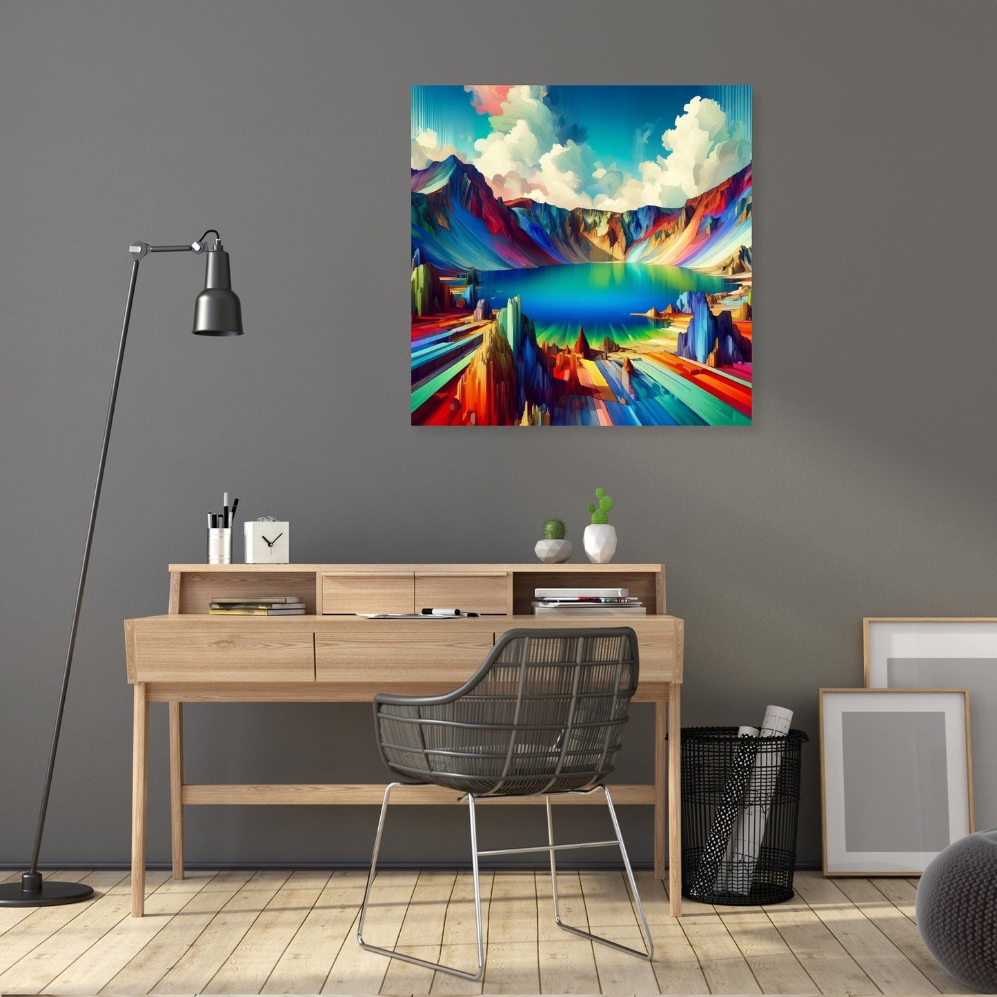 Surreal Crater Canvas