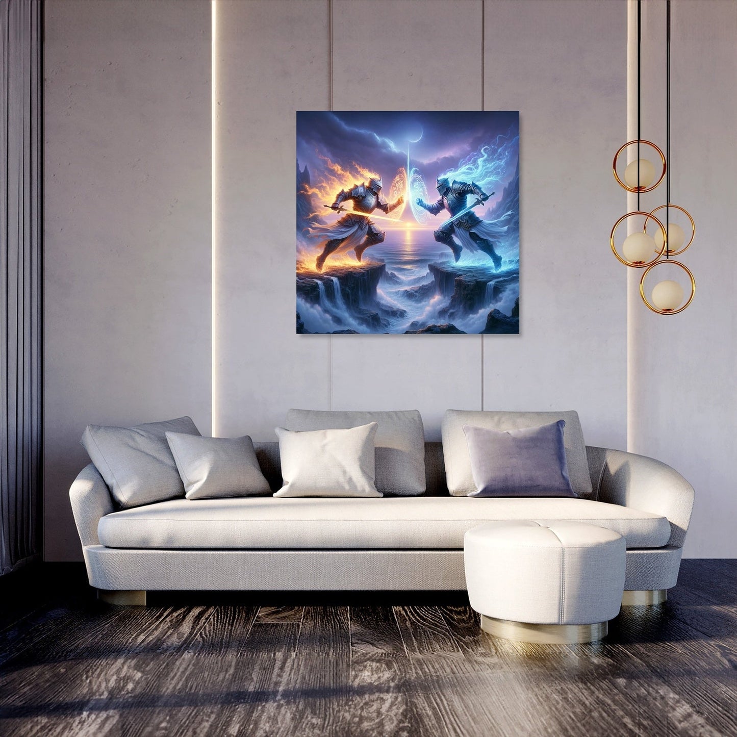 Knights of Elemental Fury Canvas