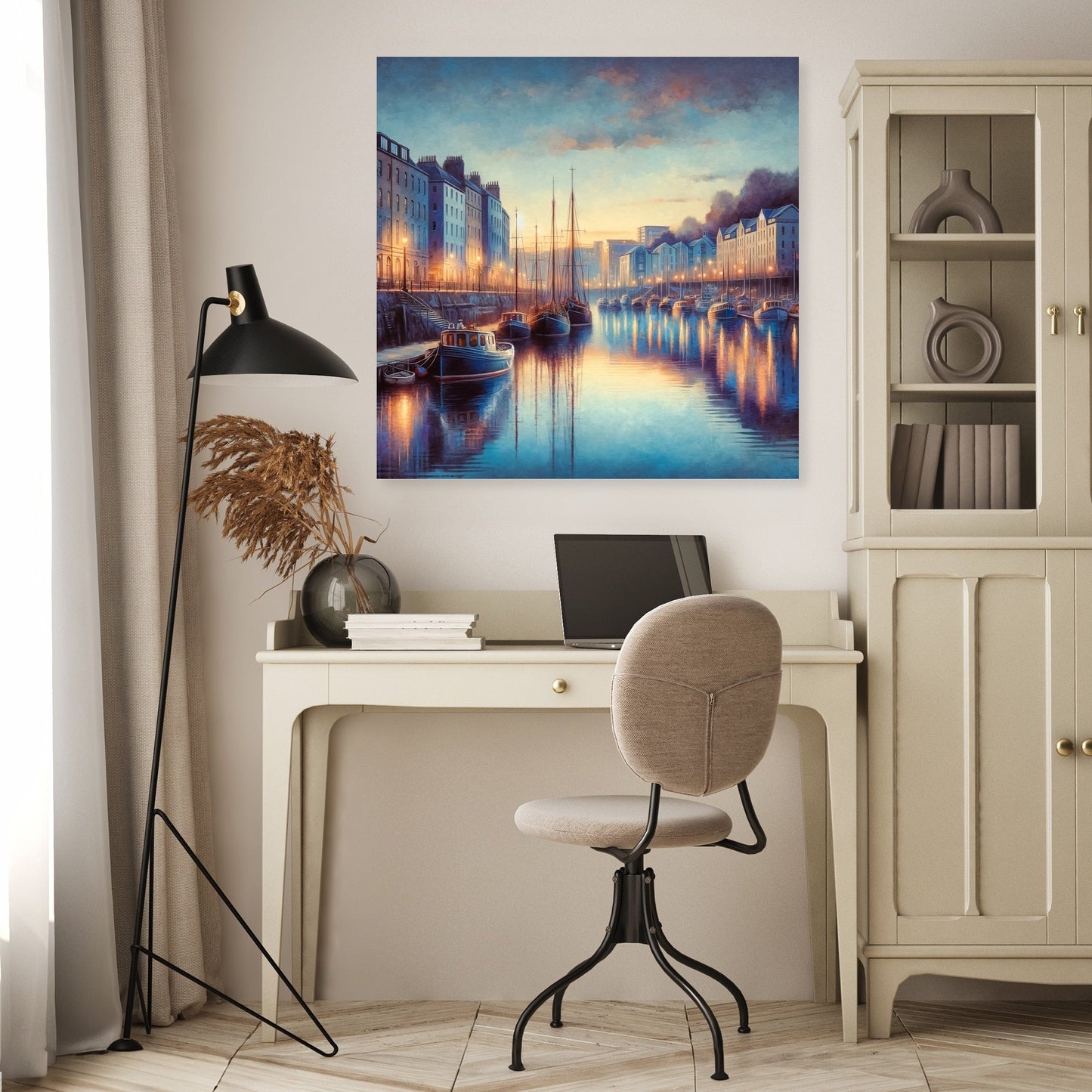 Bristol Harbourside Dusk Canvas
