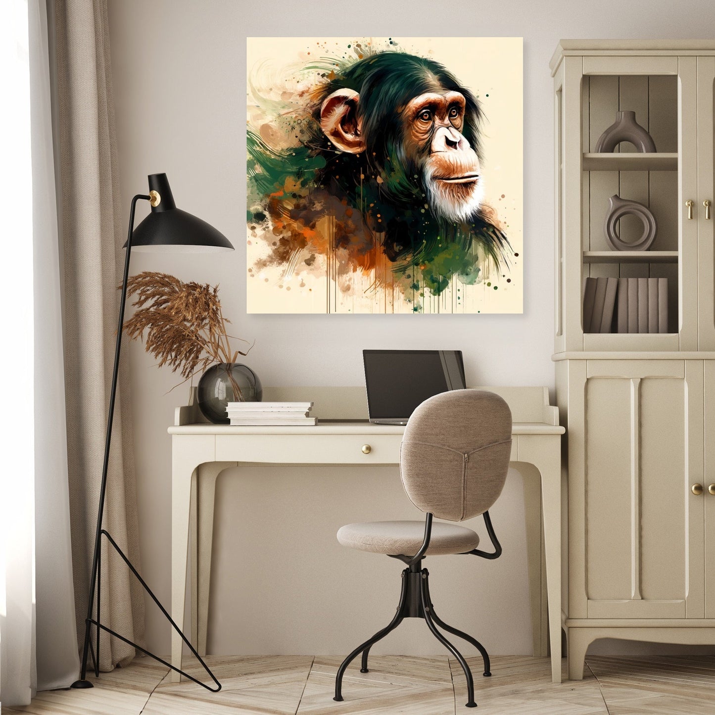 Elegant Chimpanzee Canvas