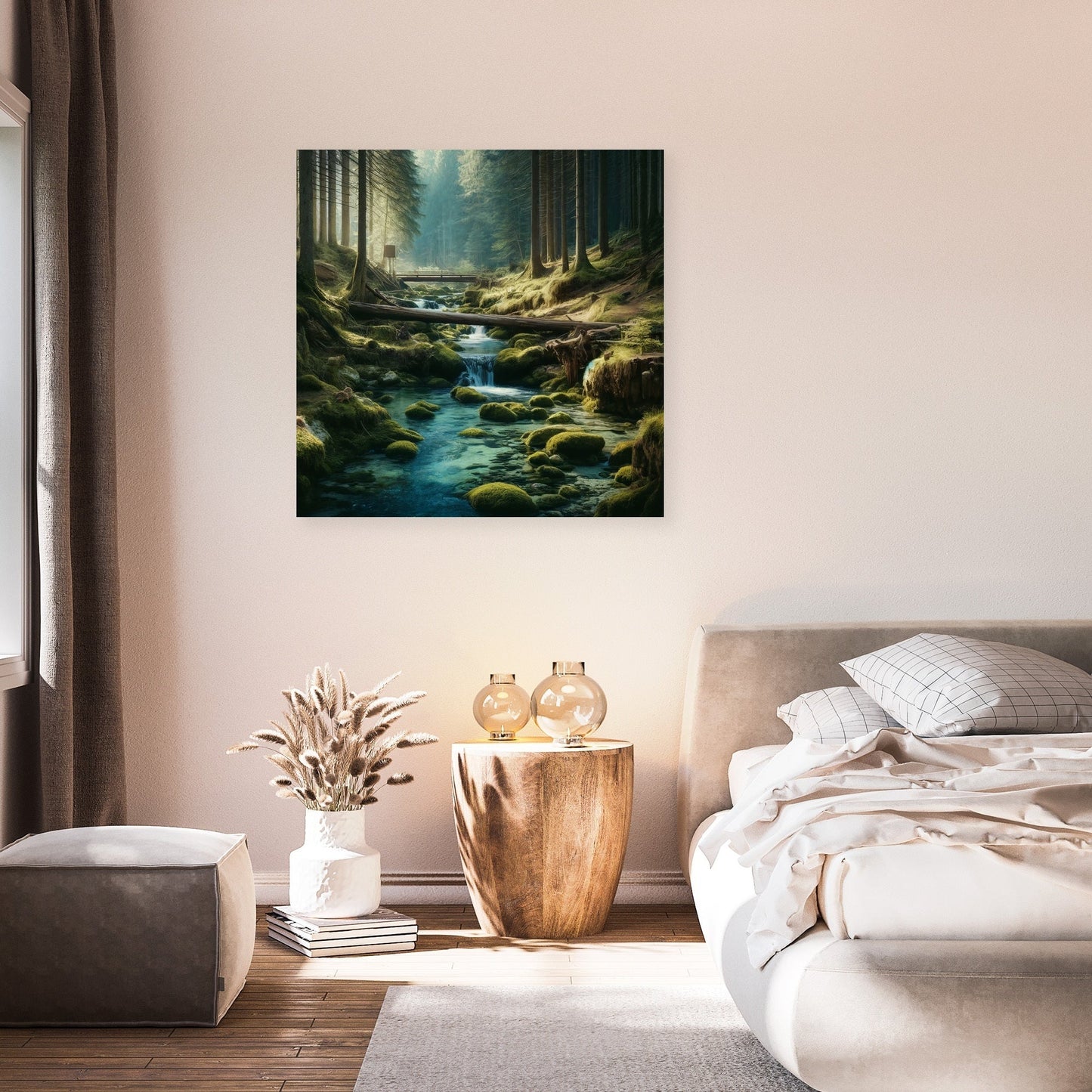 Forest Stream Serenity Canvas