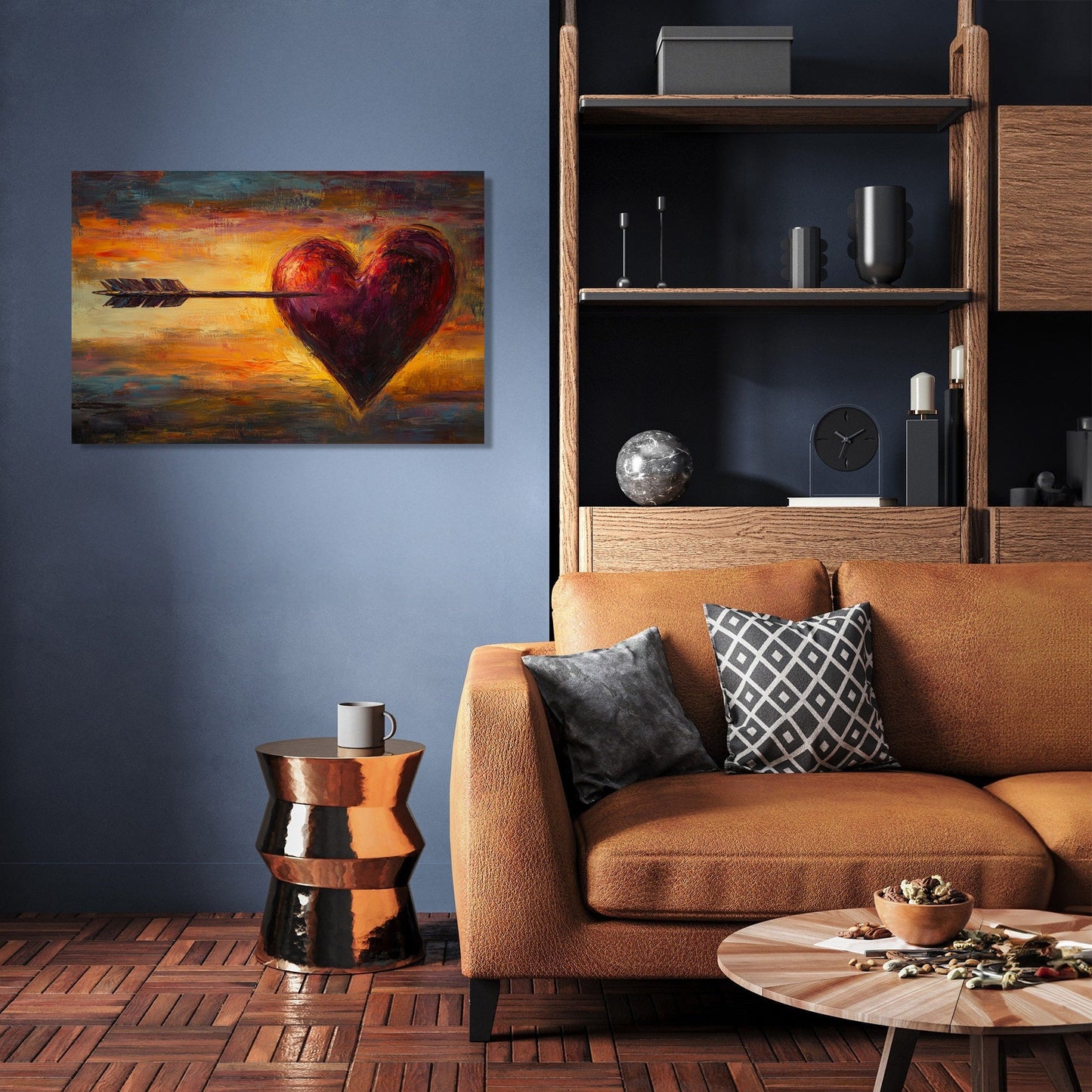 Heart and Arrow Canvas