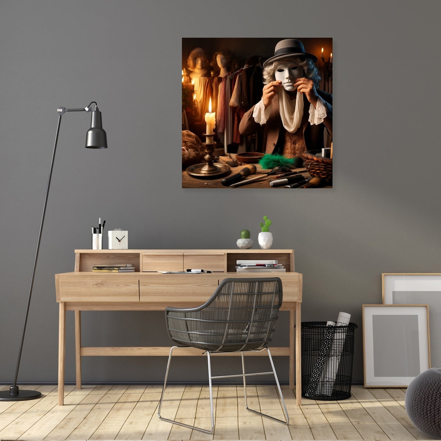 Unmasking Shadows Canvas