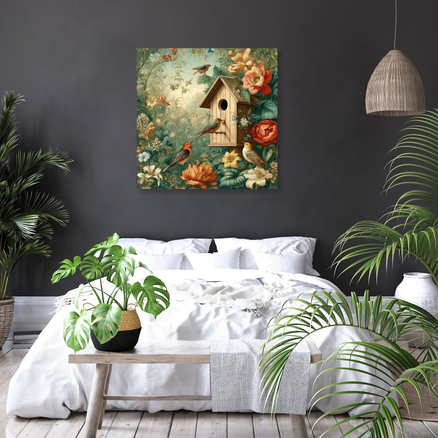 Springtime Nest Haven Canvas