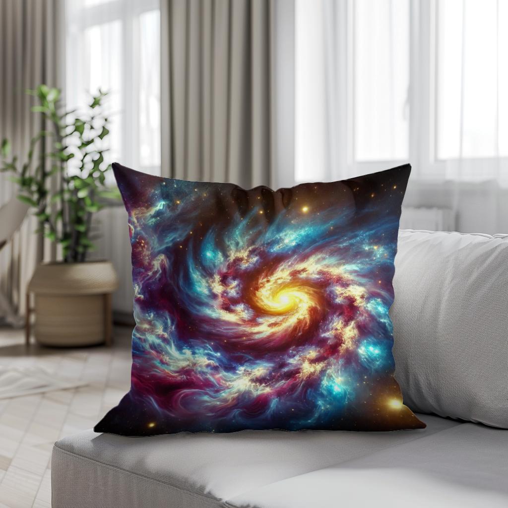 Galactic Whirl Cotton Cushion