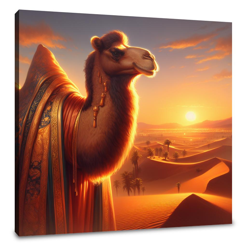 Desert Majesty Camel Canvas