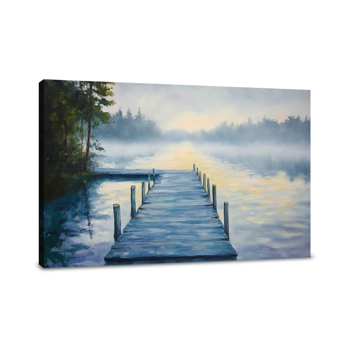 Misty Morning Reflections Canvas