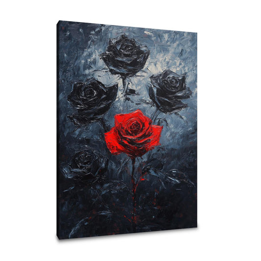 Contrasting Roses Canvas