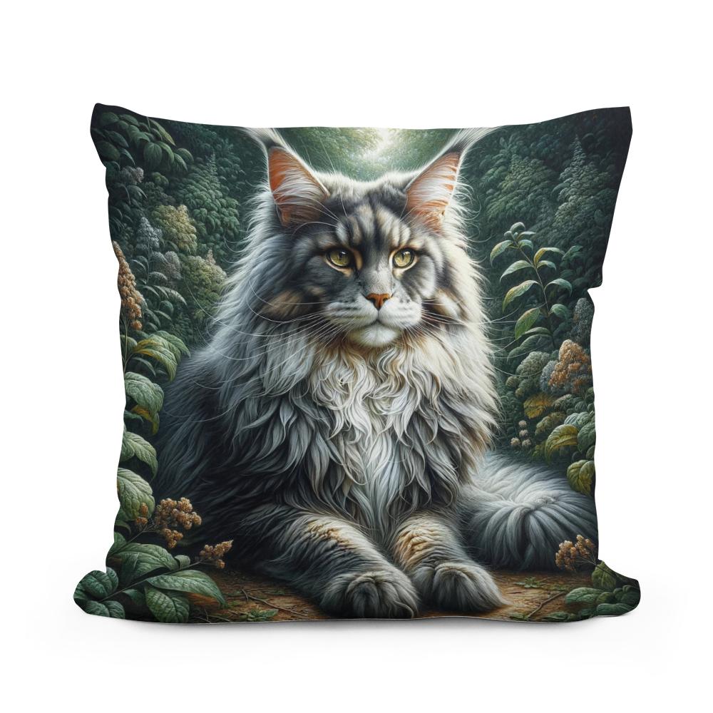 Majestic Maine Coon Cotton Cushion
