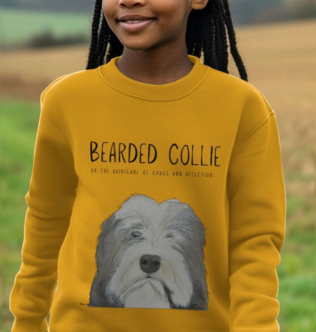 The Bearded Collie Sweatshirt: Cozy Chaos for Your Little Hairicane!