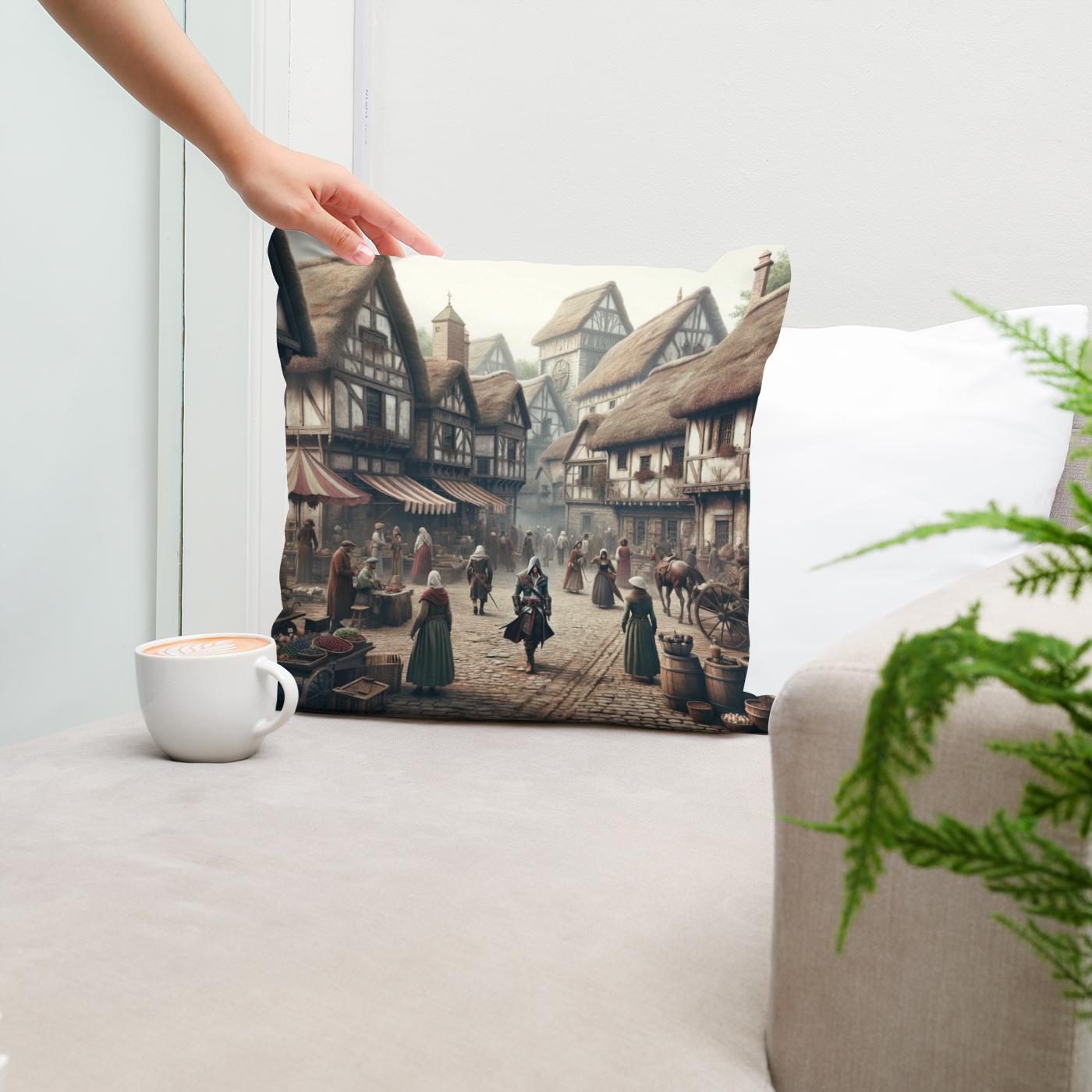 Medieval Mingle Cotton Cushion
