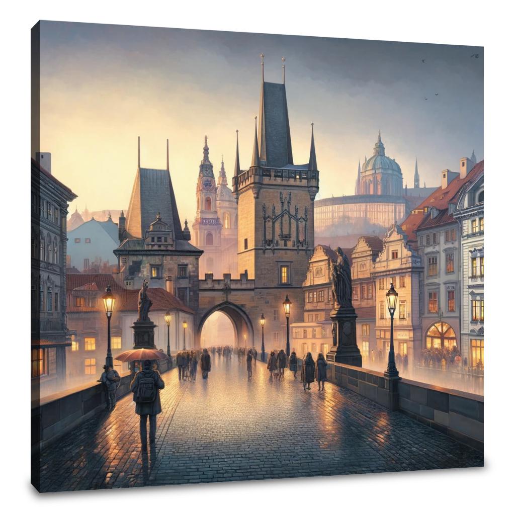 Prague Panorama Canvas