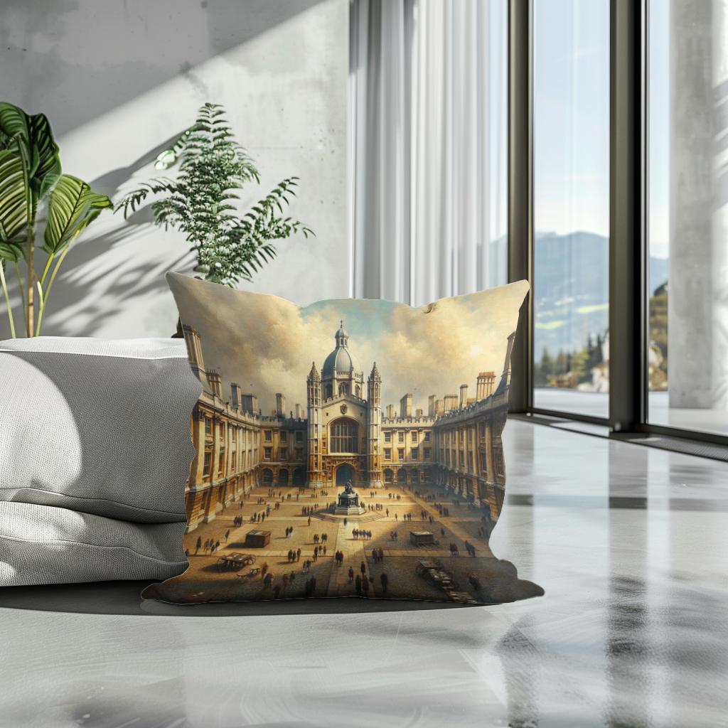 Cambridge Trinity Court Cotton Cushion