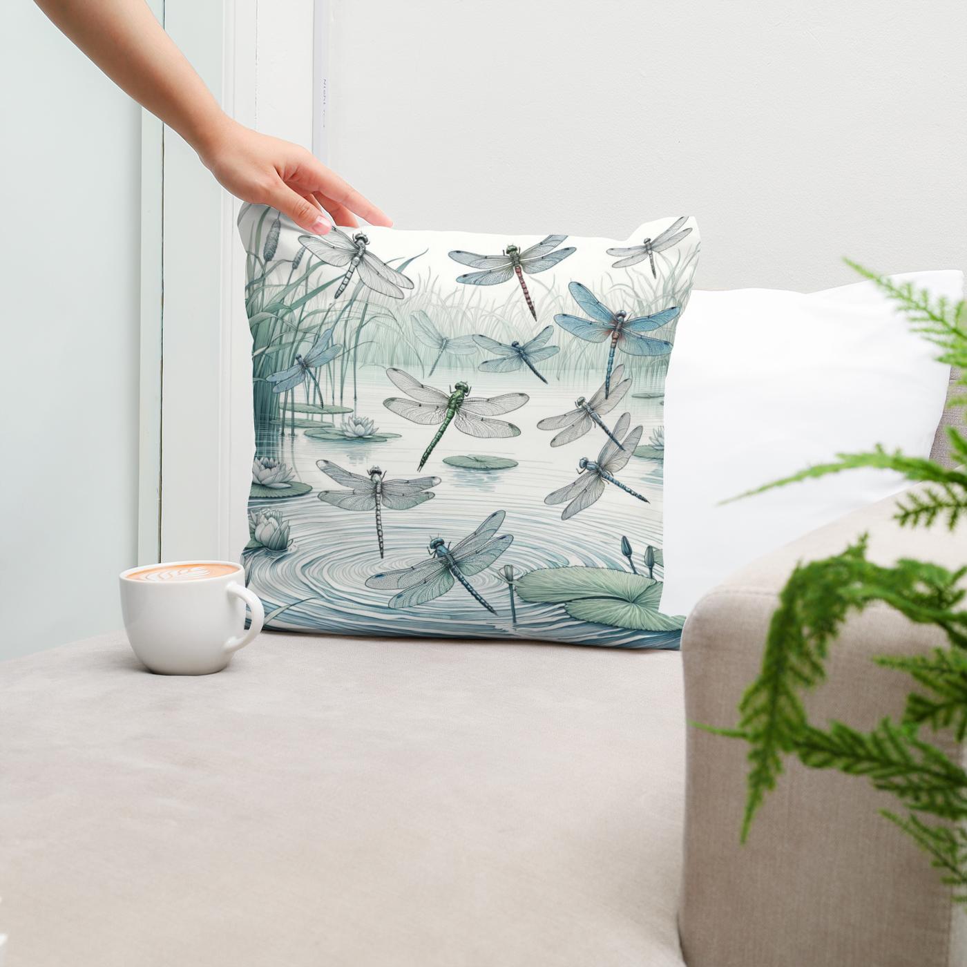 Dragonfly Waltz Cotton Cushion