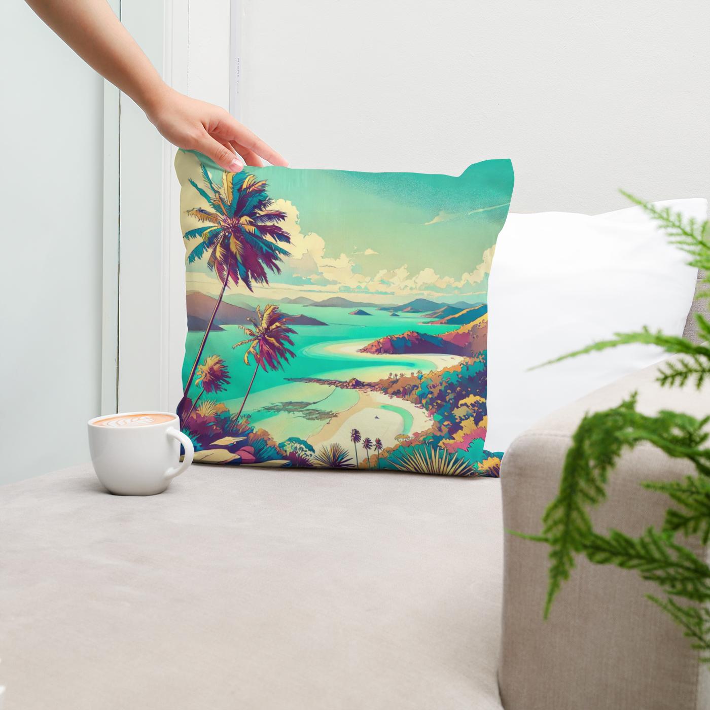 Whitsunday Bliss Cotton Cushion