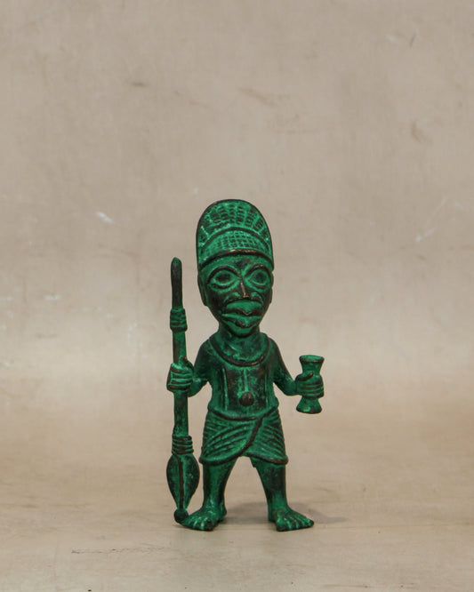 Benin Bronze Warrior 9.2