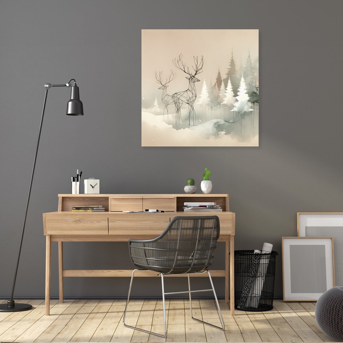 Melancholic Winter Reverie Canvas