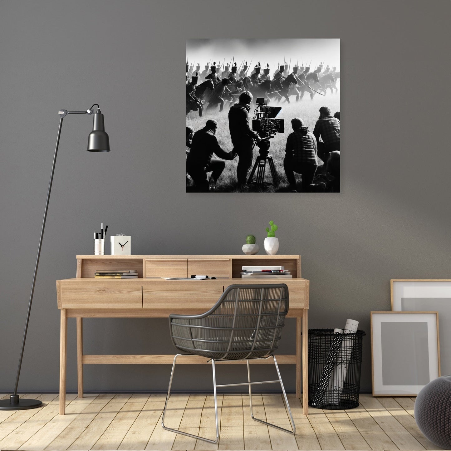 Battlefield Reenactment Canvas
