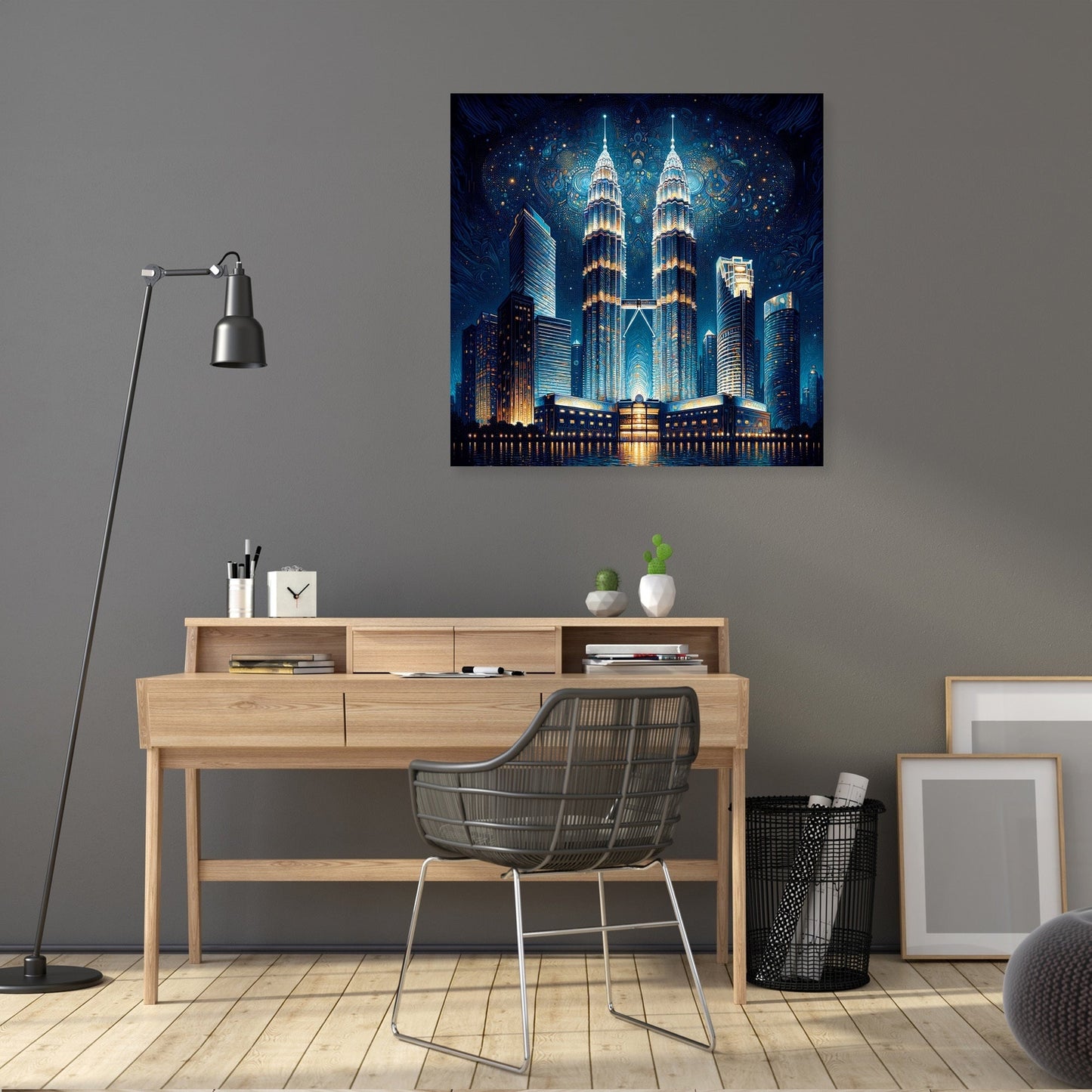 Luminous Geometry Canvas