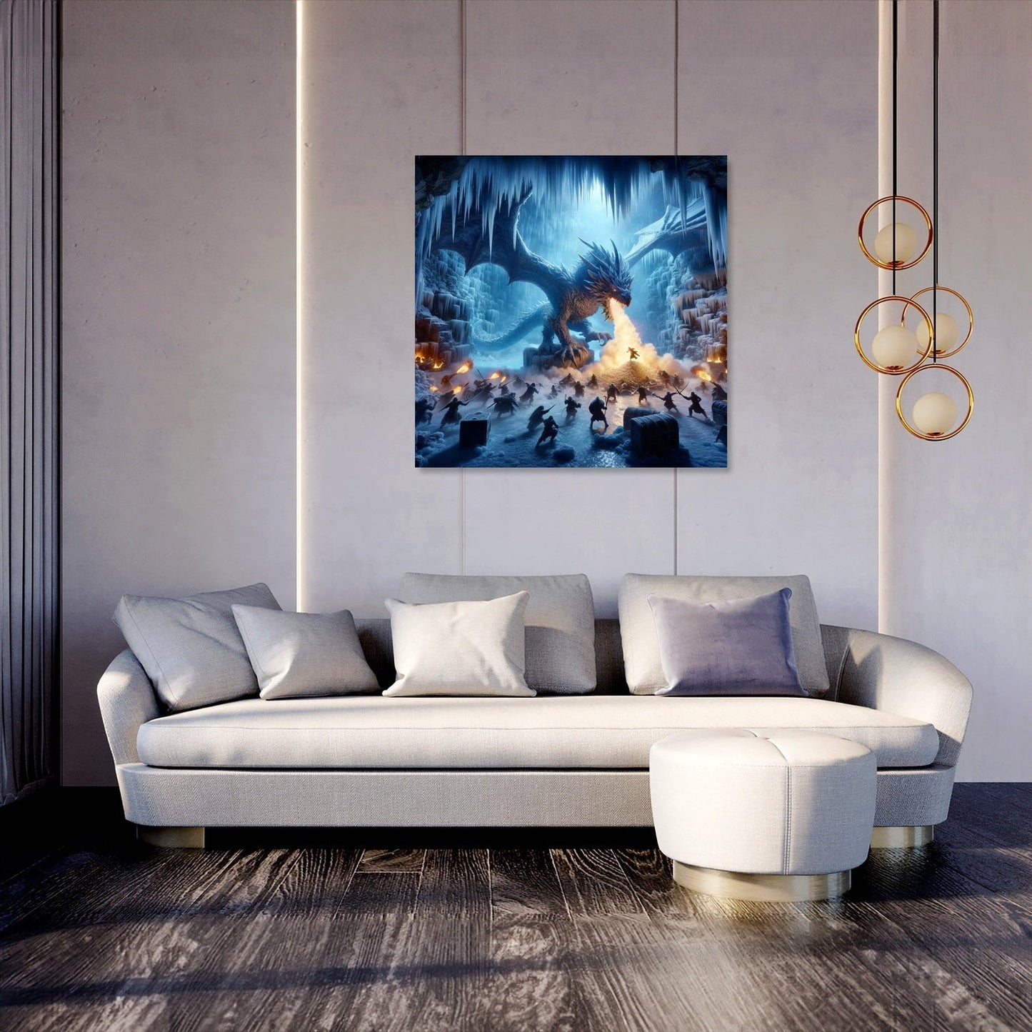 Dragon's Lair on Frost Island Canvas