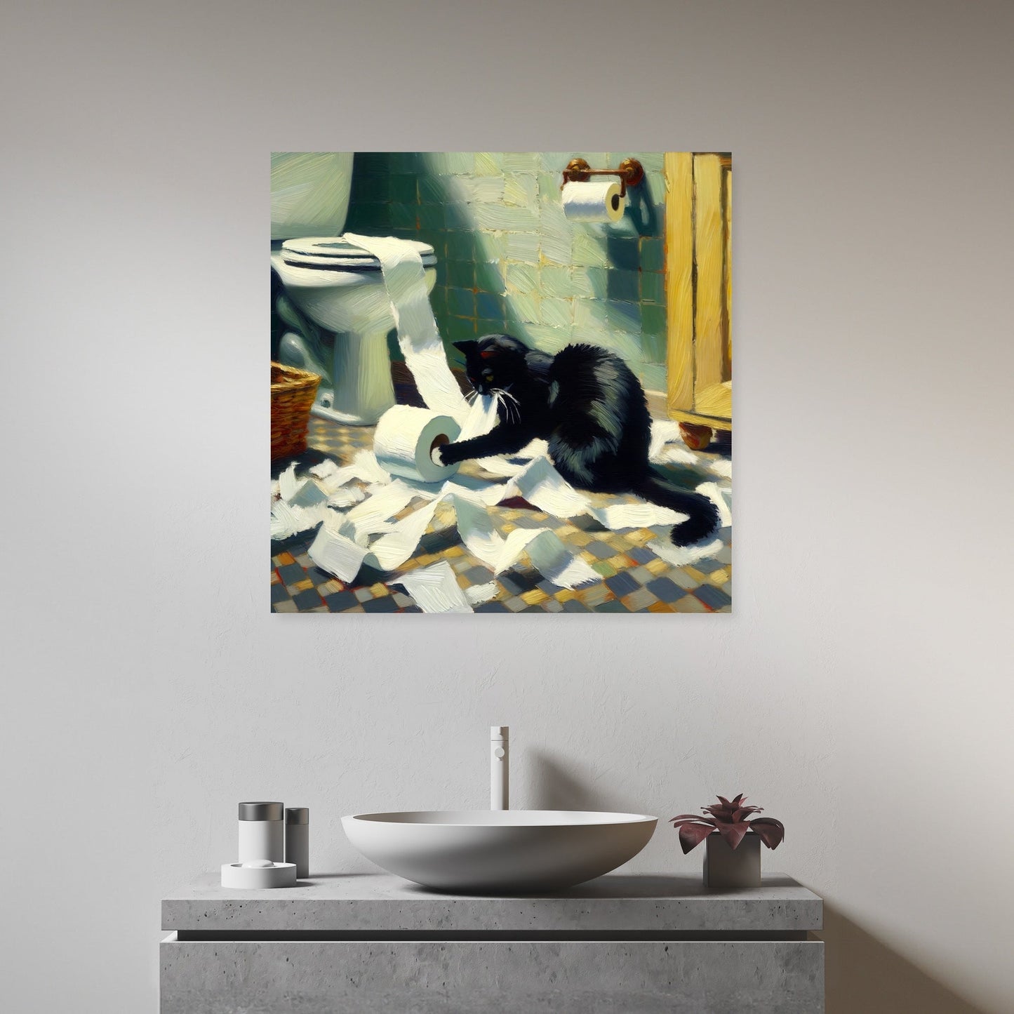 Mischief Unrolled Canvas