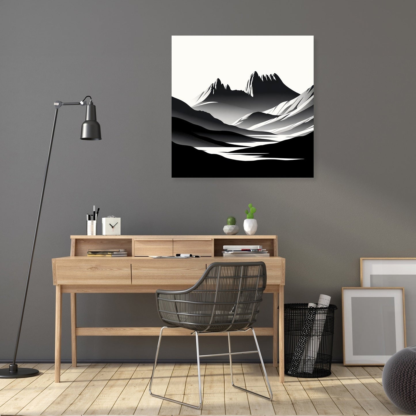 Cradle Mountain Abstract Shadows Canvas