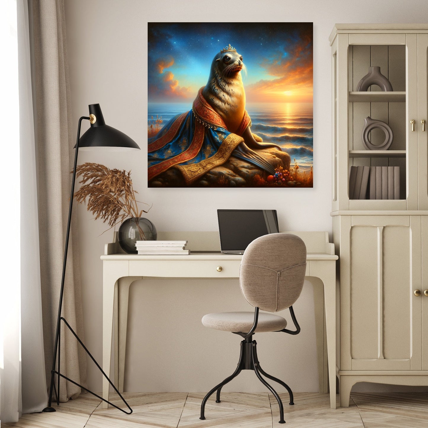 Regal Sea Lion Dusk Canvas