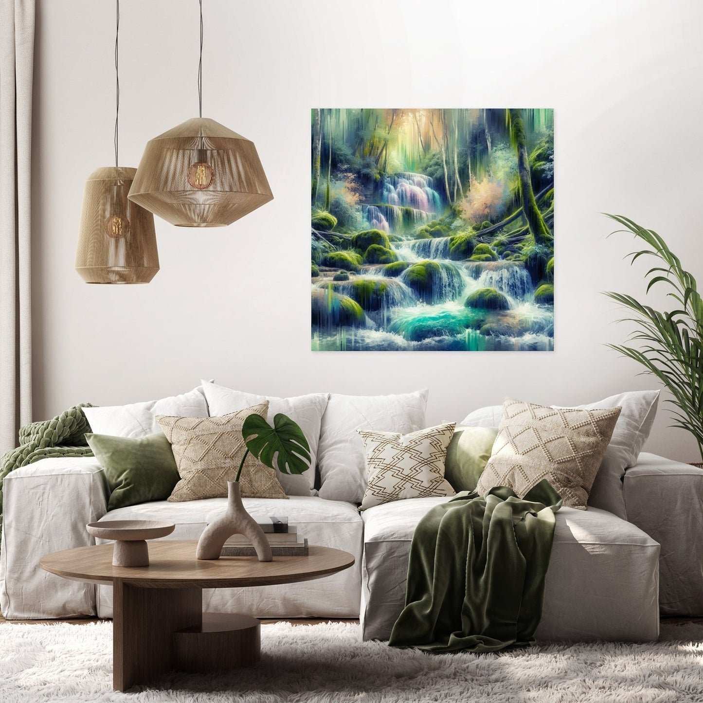 Mystical Waterfall Canvas