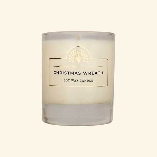 Christmas Tidings Christmas Wreath Candle