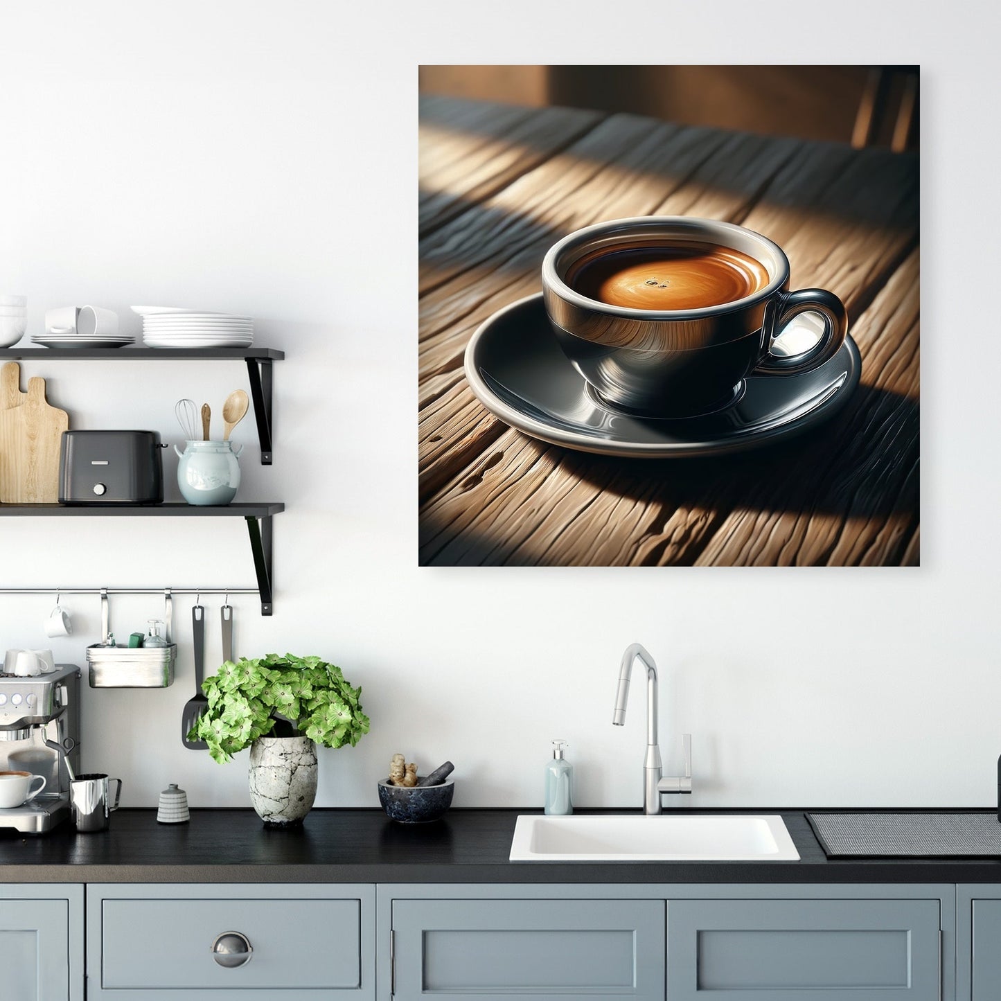 Espresso Elegance Canvas