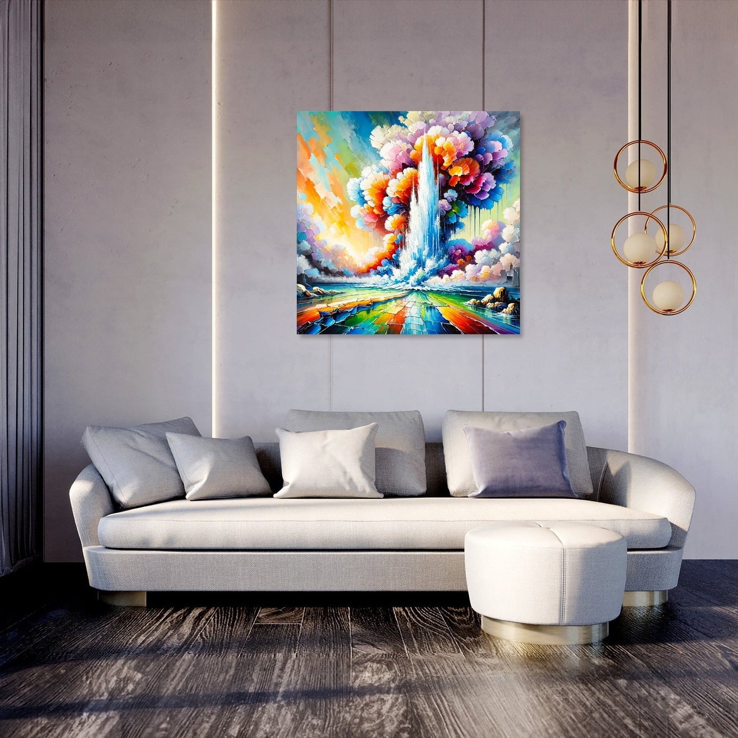 Surreal Geyser Canvas